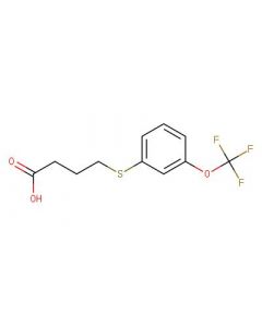 Astatech 4-((3-(TRIFLUOROMETHOXY)PHENYL)THIO)BUTANOIC ACID; 1G; Purity 95%; MDL-MFCD30530978